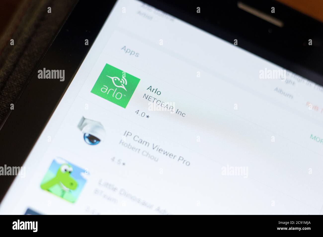Ryazan, Russia - 24 giugno 2018: Icona Arlo nell'elenco delle app mobili Foto Stock