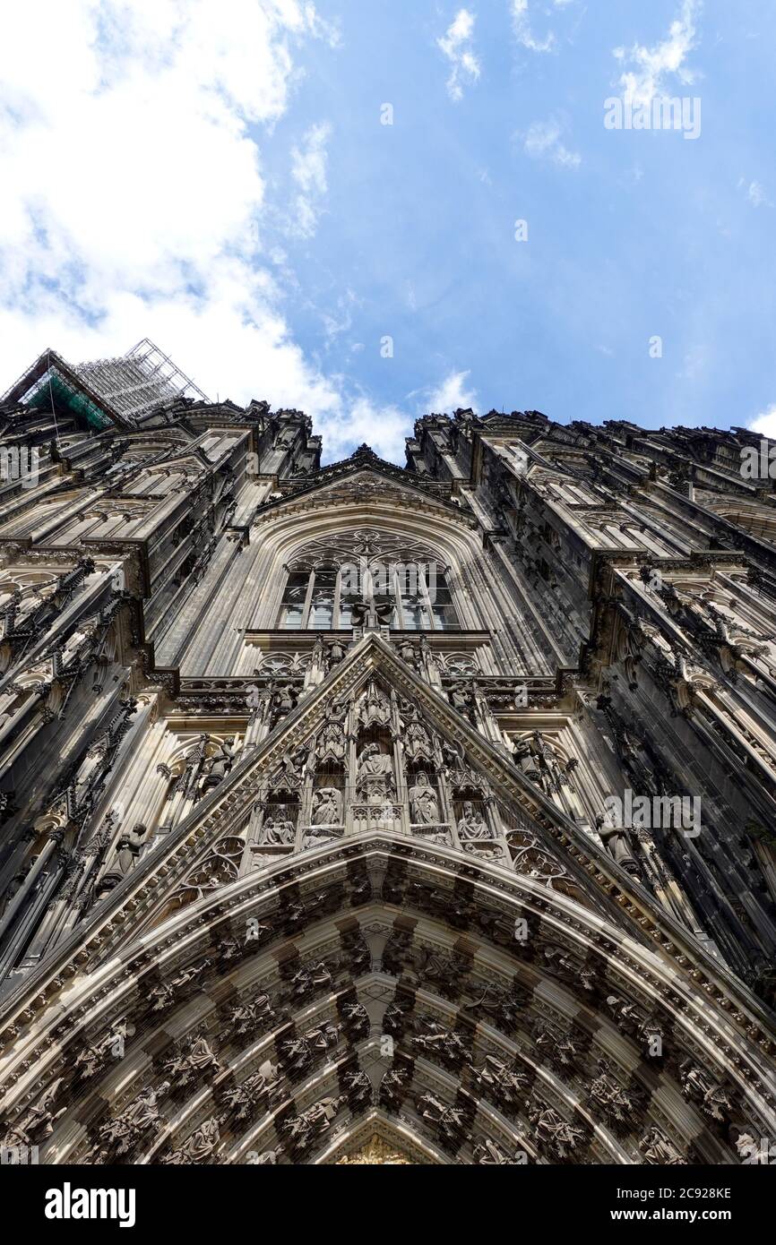 Splendida cattedrale di Domplatte a Koln, Germania Foto Stock
