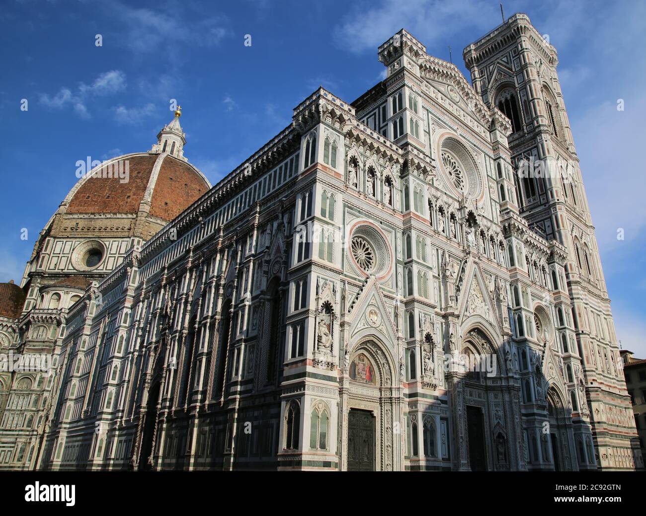 La cattedrale di Santa Maria del Fiore a Firenze Foto Stock