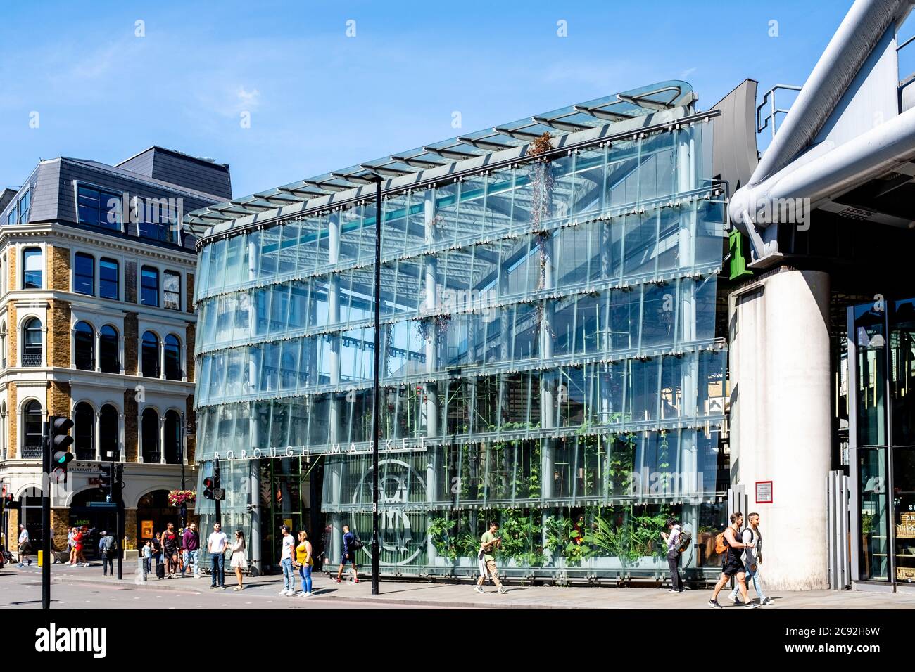Borough Market, Londra, Inghilterra. Foto Stock