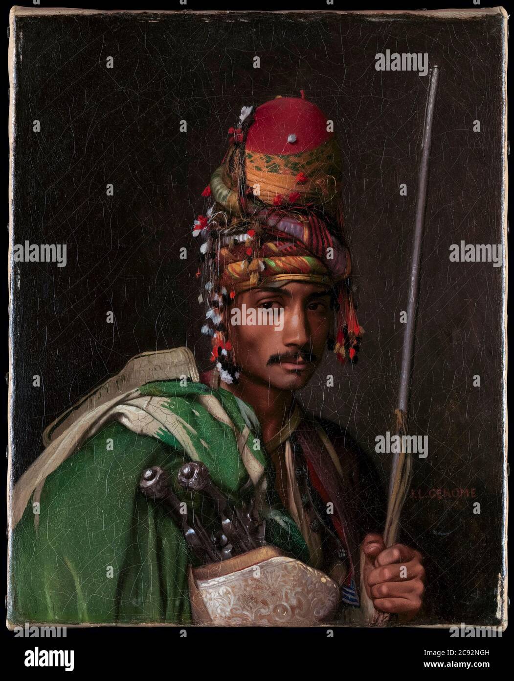 Jean Léon Gérôme, Bashi-Bazouk (Soldato turco ottomano), pittura, circa 1868-1869 Foto Stock