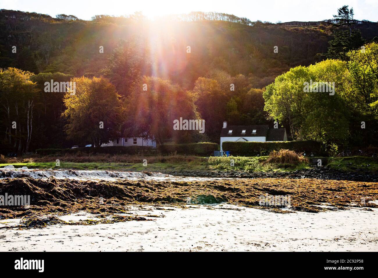 Calgary Bay, Calgary, una frazione sulla costa nord-occidentale dell'isola di Mull, Argyll e Bute, Scozia, Regno Unito. Foto Stock