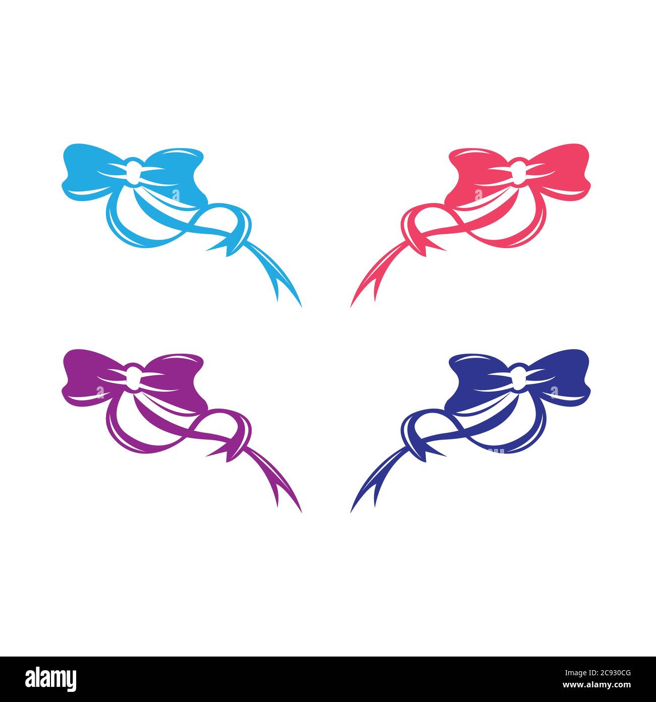 Set di archi decorativi grafici. Sillouette vettoriali Illustrazione Vettoriale