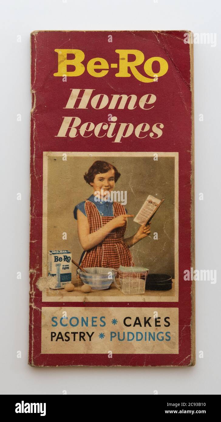 libro di ricette casaliane di Be-Ro d'epoca Foto Stock