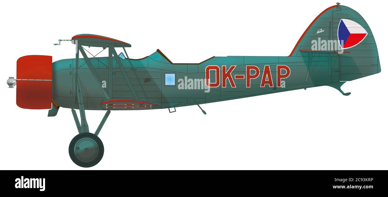 Letov Š.528.5 acquistato per la Cecoslovacca National Security Air Guard, 1938 Foto Stock