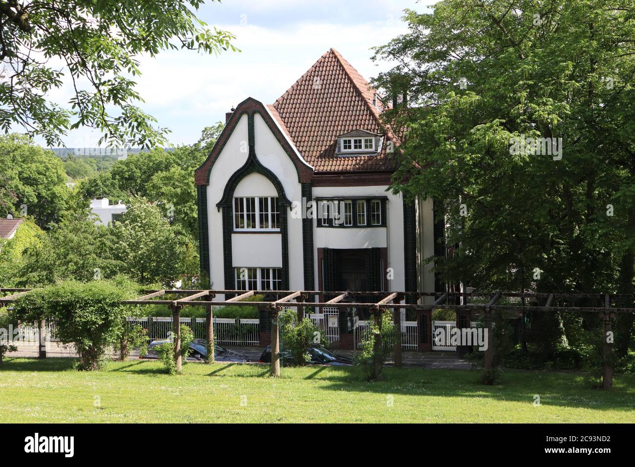 Darmstadt, Hessen/ None - Maggio 31 2019: Villa in stile Art Nouveau situata a Mathildenhoehe a Darmstadt, Germania Foto Stock