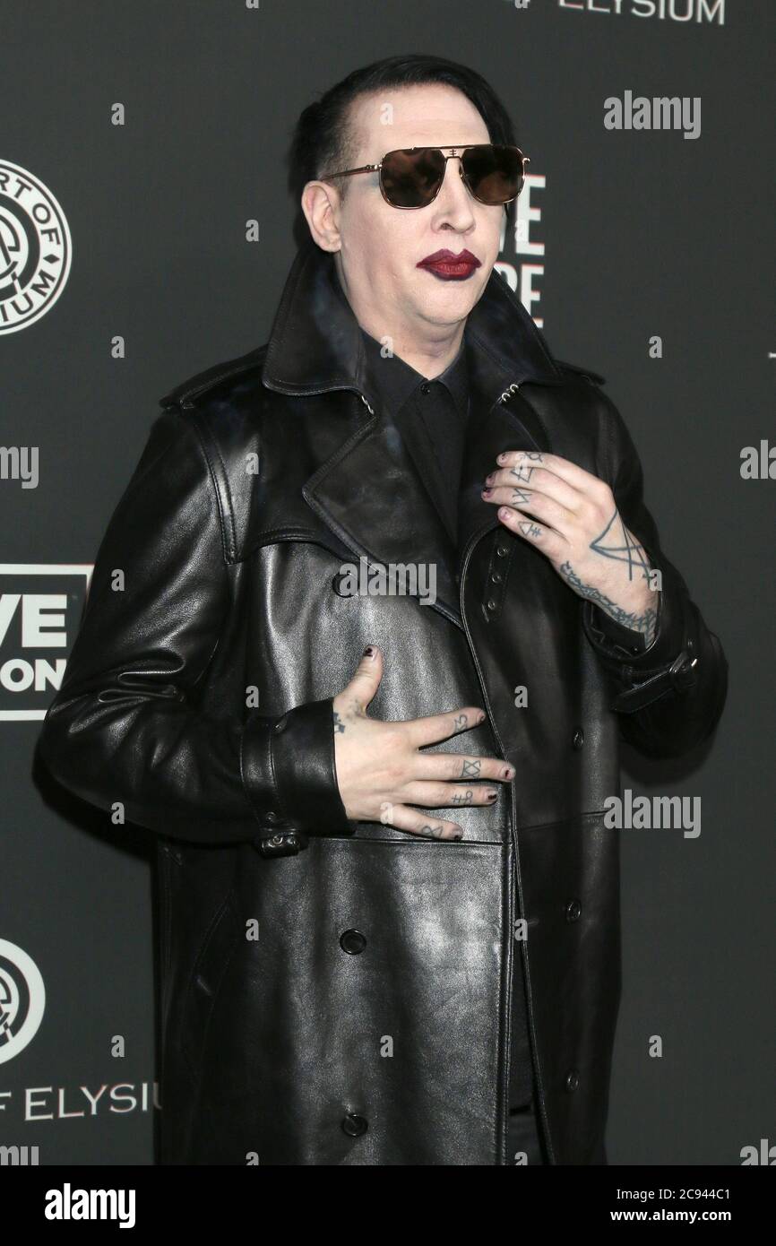 LOS ANGELES - JAN 4: Marilyn Manson at the Art of Elysium Gala - Arrivi at the Hollywood Palladium on January 4, 2020 in Los Angeles, CA Foto Stock