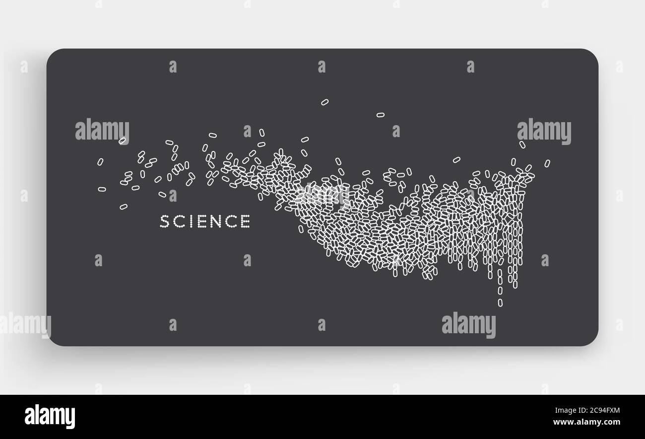 Onda sonora. Illustrazione Vettoriale con effetto dinamico. Illustrazione Vettoriale