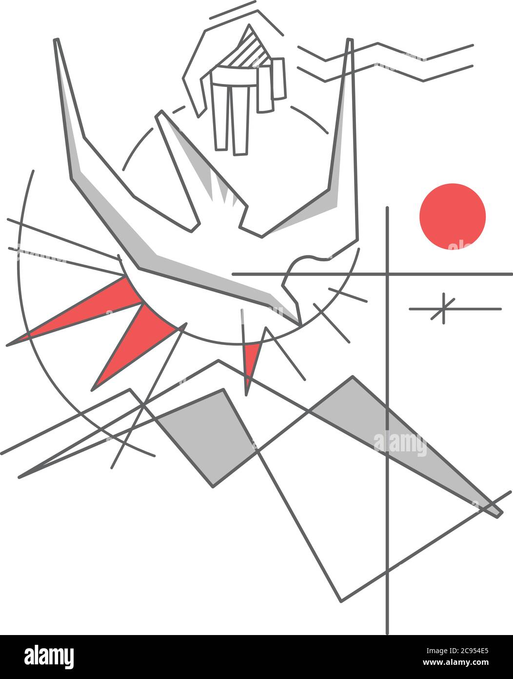 Illustrazione vettoriale disegnata a mano o disegno della Santa Trinità cristiana Illustrazione Vettoriale