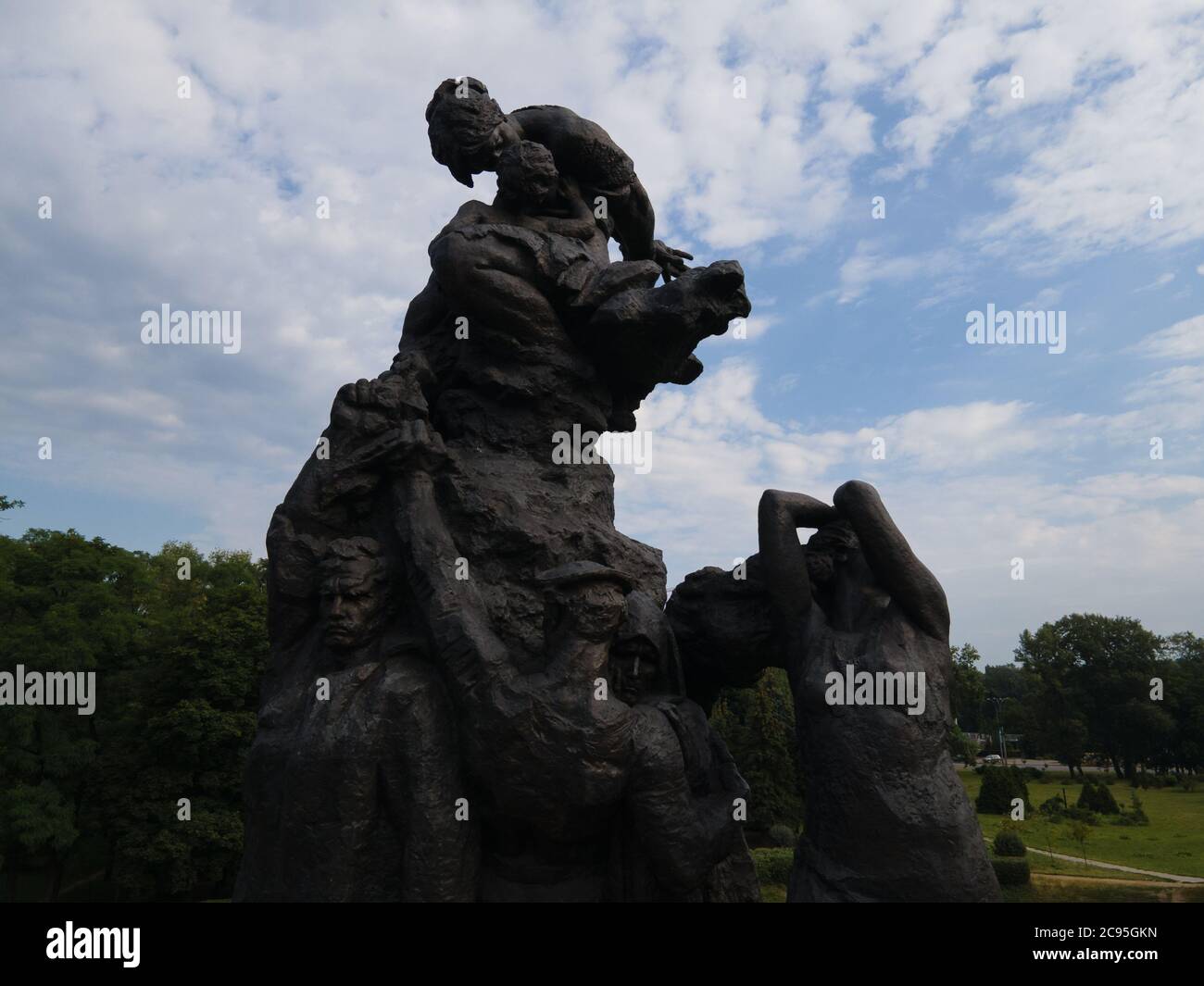 Babi Yar. Il luogo dell'assassinio degli ebrei durante la seconda guerra mondiale. Foto Stock