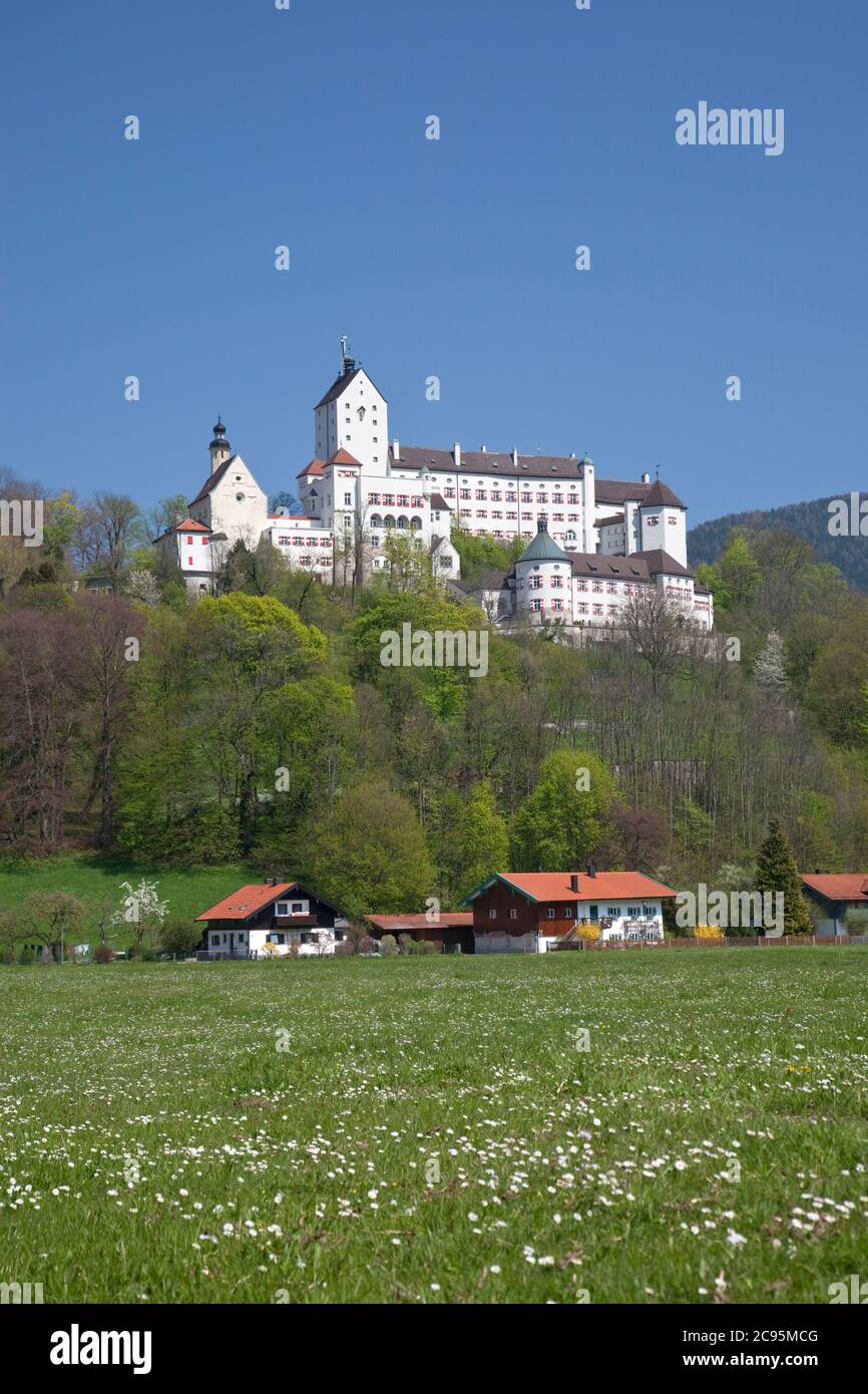 Geografia / viaggio, Germania, Baviera, Aschau nel Chiemgau, Castello di Hohenaschau, diritti aggiuntivi-clearance-Info-non-disponibile Foto Stock