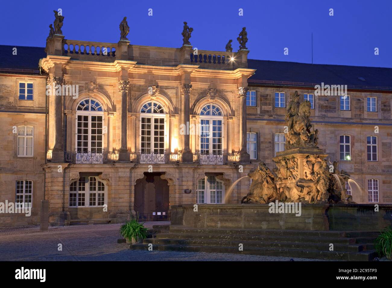 Geografia / viaggio, Germania, Baviera, Bayreuth, nuovo castello, diritti aggiuntivi-clearance-Info-non-disponibile Foto Stock