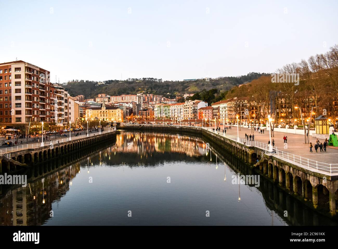 Estuario di Bilbao Foto Stock