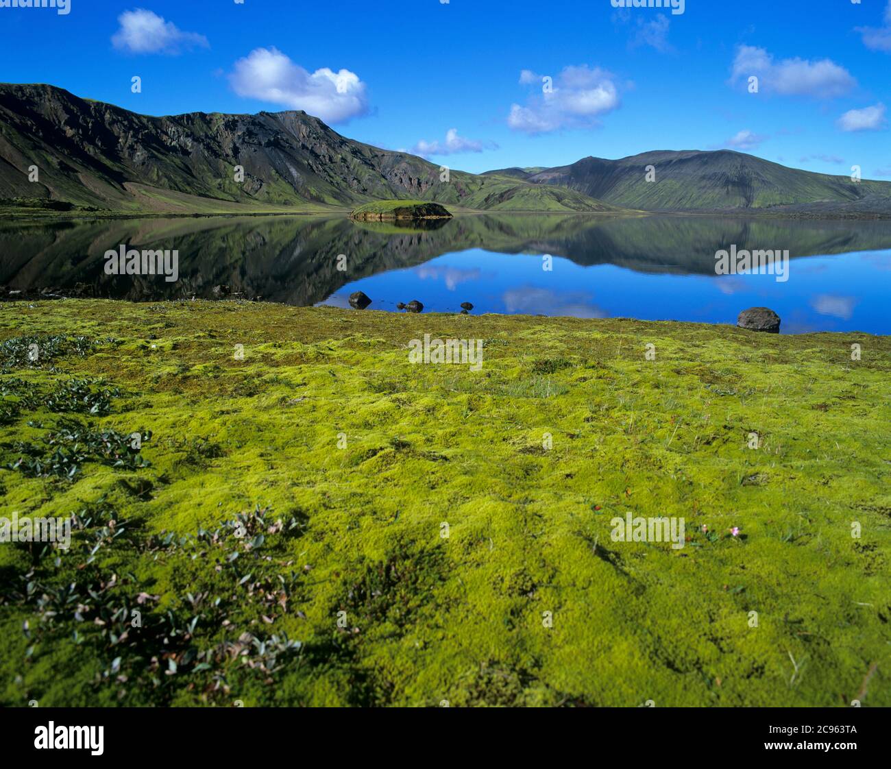 Geografia / viaggio, Islanda, Sudurland, paesaggio al lago Frostadavatn nelle alture vicino Landmannal, diritti aggiuntivi-clearance-Info-non-disponibile Foto Stock