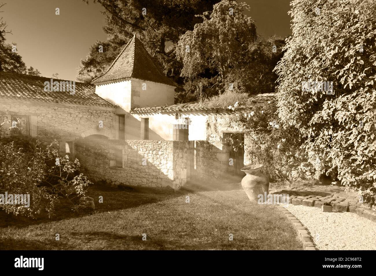 Fattoria francese vintage Foto Stock