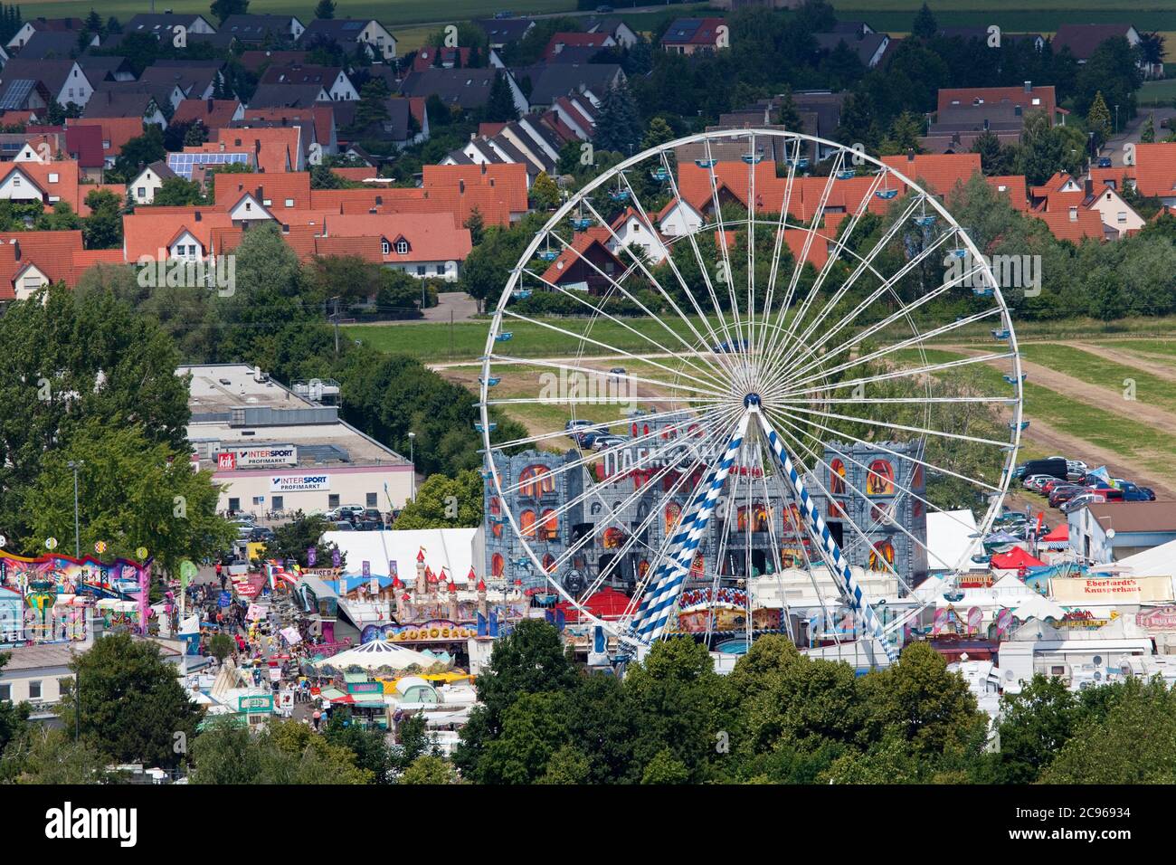Geografia / viaggio, Germania, Baviera, Noerdlingen, festival pubblico a Noerdlingen, Svevo, alta Bava, Additional-Rights-Clearance-Info-Not-Available Foto Stock