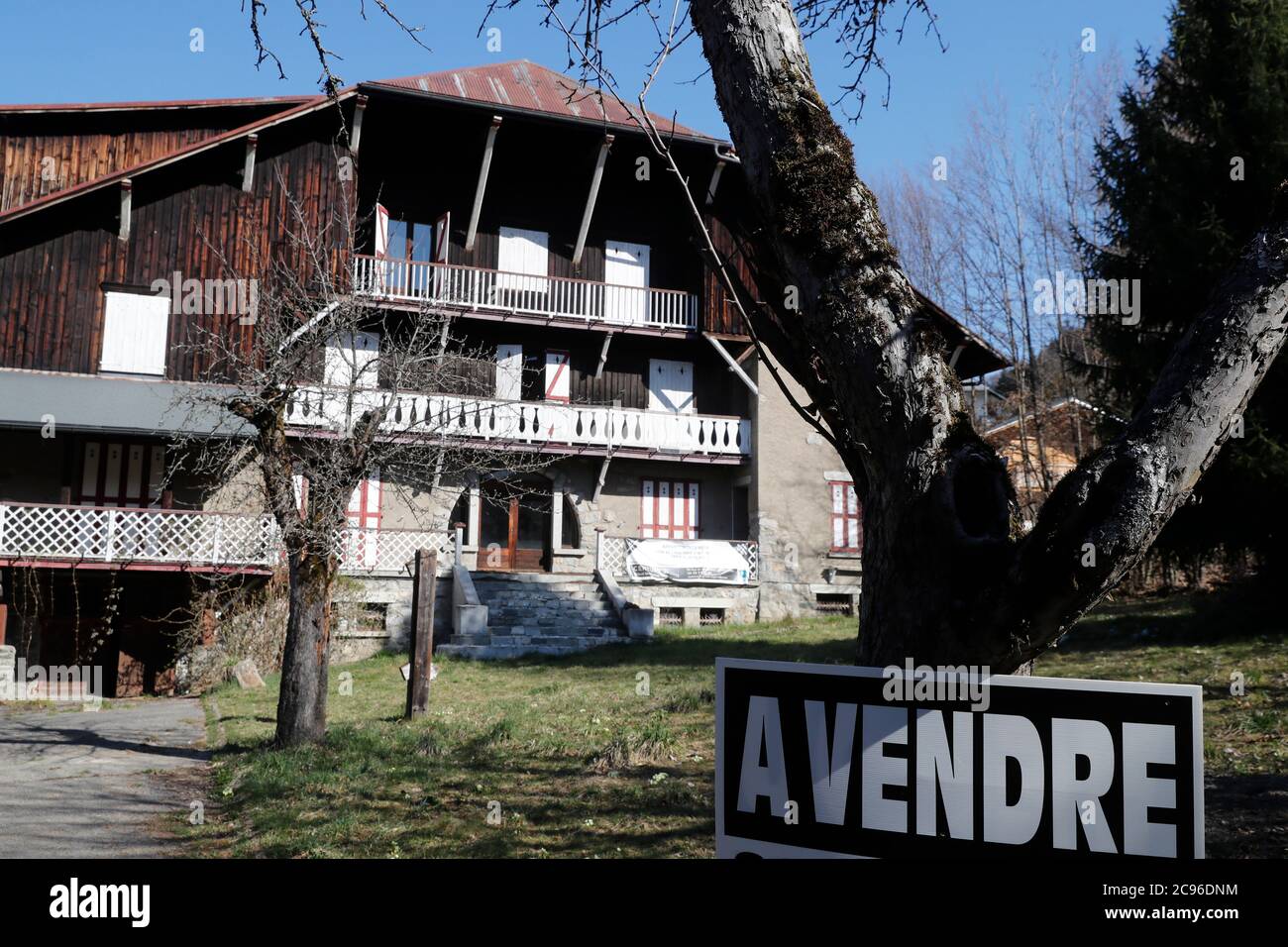 Cottage in vendita. Agenzia immobiliare. Saint Gervais. Francia. Foto Stock