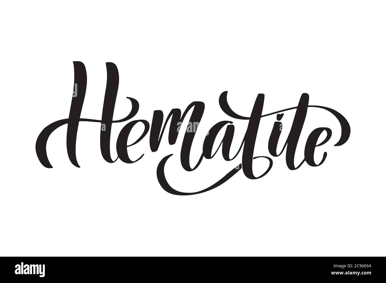 Vettore illustrazione di calligrafia isolati su sfondo bianco. Illustrazione Vettoriale