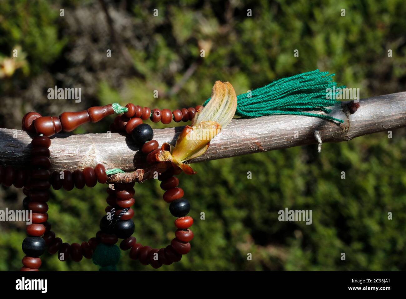 Perle di preghiera islamica : Tasbih o Misbaha. Francia. Foto Stock