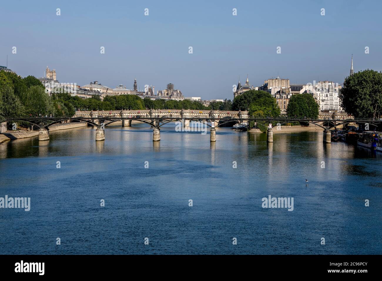 Ponti e Senna, Parigi, Francia. Foto Stock