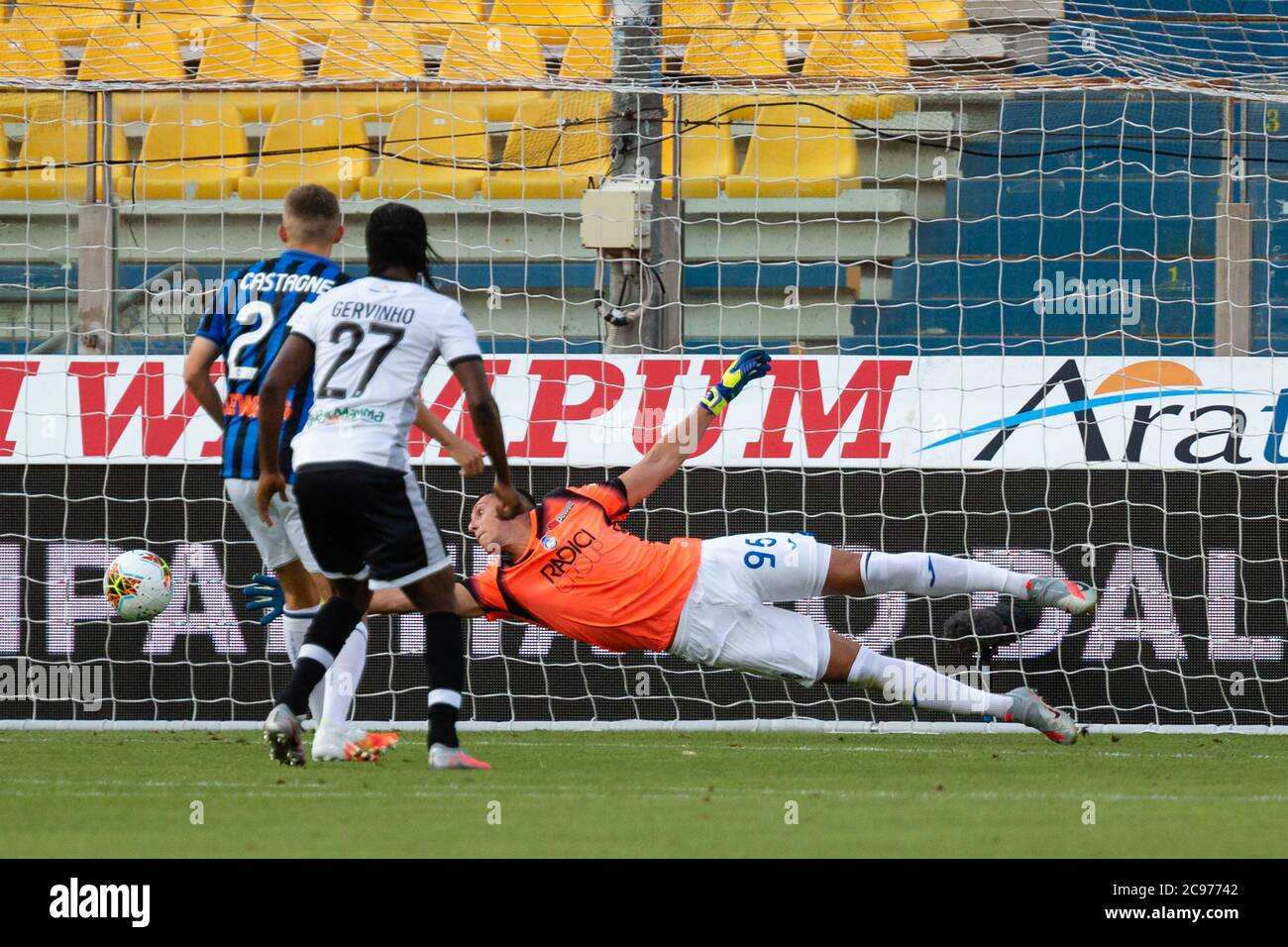 28 luglio 2020, Parma, Italia: parma, Italia, , 28 lug 2020, Tiro Parma durante Parma vs Atalanta - serie italiana a soccer match - Credit: LM/Francesco Scaccianoce (Credit Image: © Francesco Scaccianoce/LPS via ZUMA Wire) Foto Stock