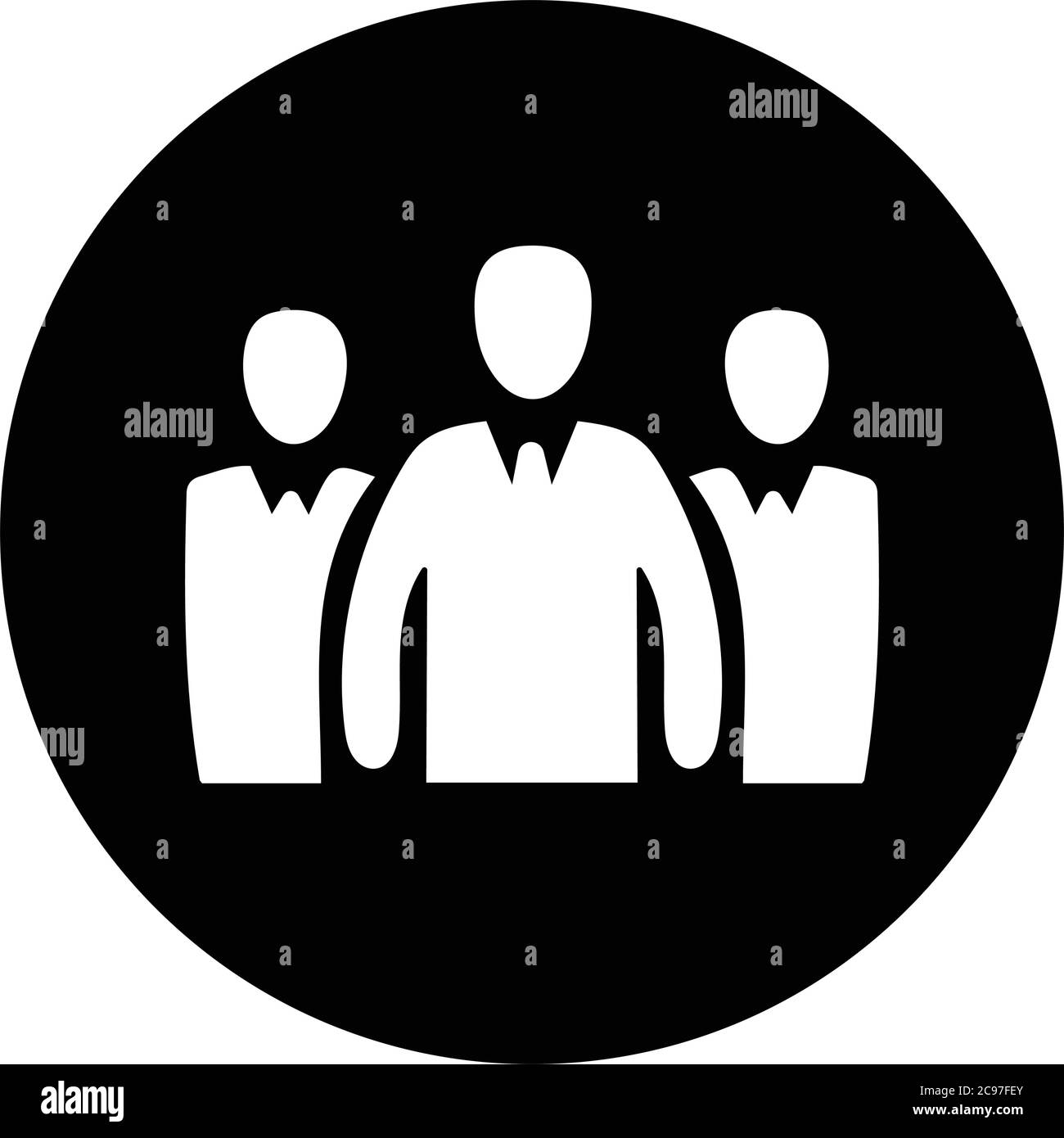 Icona del leader aziendale, grafica vettoriale per vari usi. Grazie. Illustrazione Vettoriale