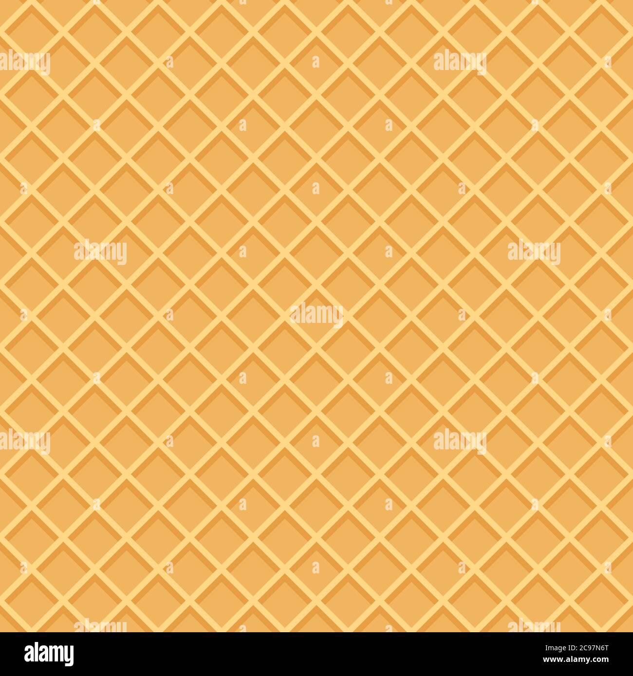Sfondo wafer senza cuciture per il tuo design. Illustratore vettoriale. Illustrazione Vettoriale