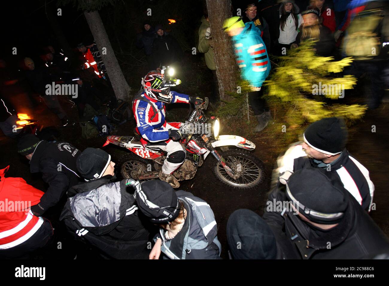 Åsbro, Svezia 2011 una delle competizioni enduro più impegnative del mondo, Novemberkåsan a Åsbro, appena a sud di Örebro. 133 Vidar Lier, Borg MCK. Novemberkåsan è uno degli eventi motociclistici più antichi e più grandi della Svezia. Si tiene dal 1915. Foto Gippe Gustafsson Foto Stock