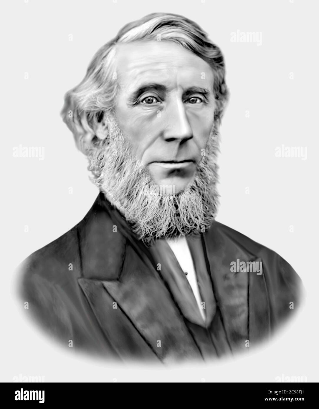 John Tyndall 1820-1893 fisico irlandese Foto Stock