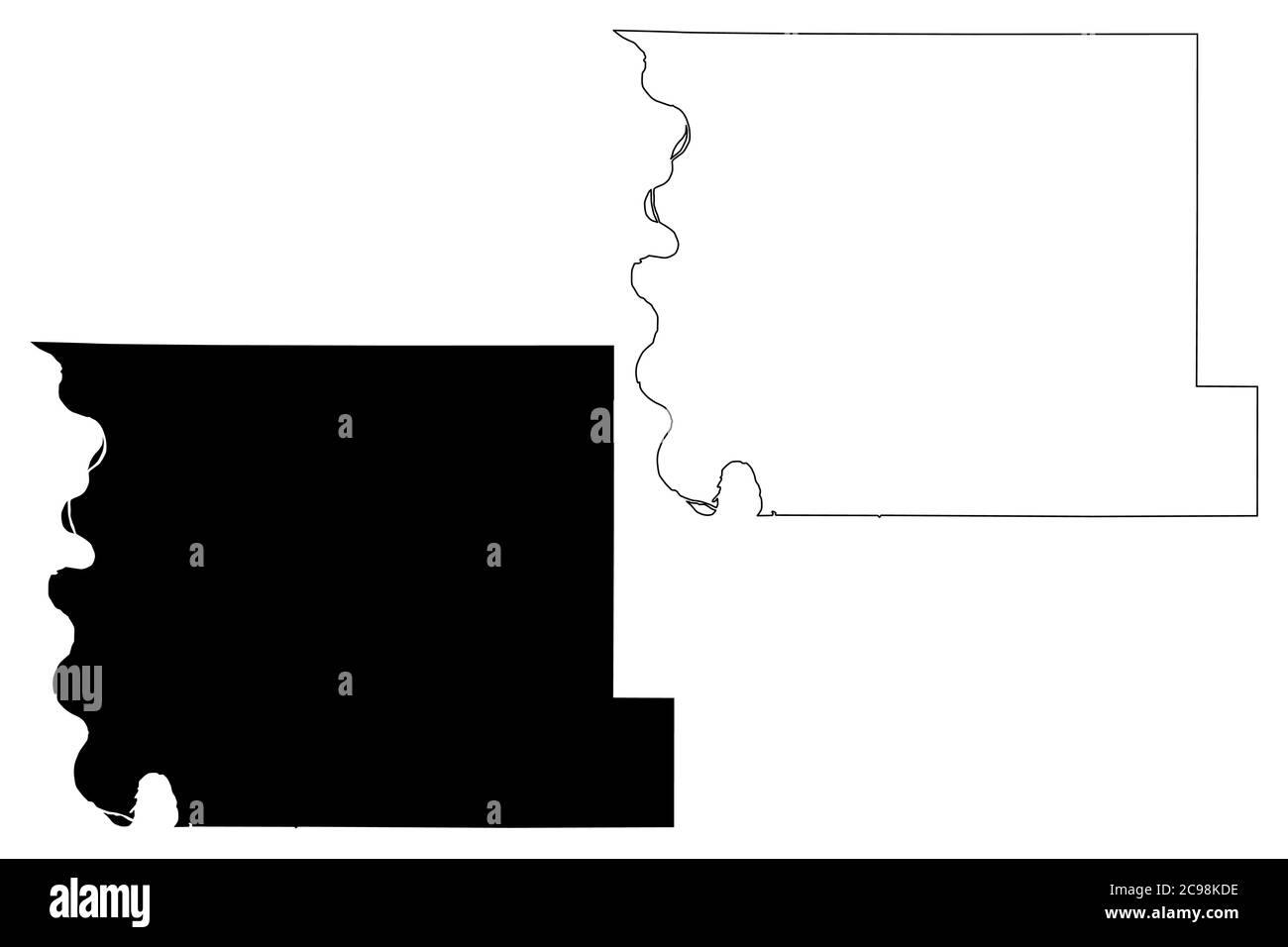 Harrison County, Iowa (Stati Uniti, Stati Uniti d'America, Stati Uniti, Stati Uniti, Stati Uniti) mappa vettoriale illustrazione, schizzo scribbling mappa Harrison Illustrazione Vettoriale