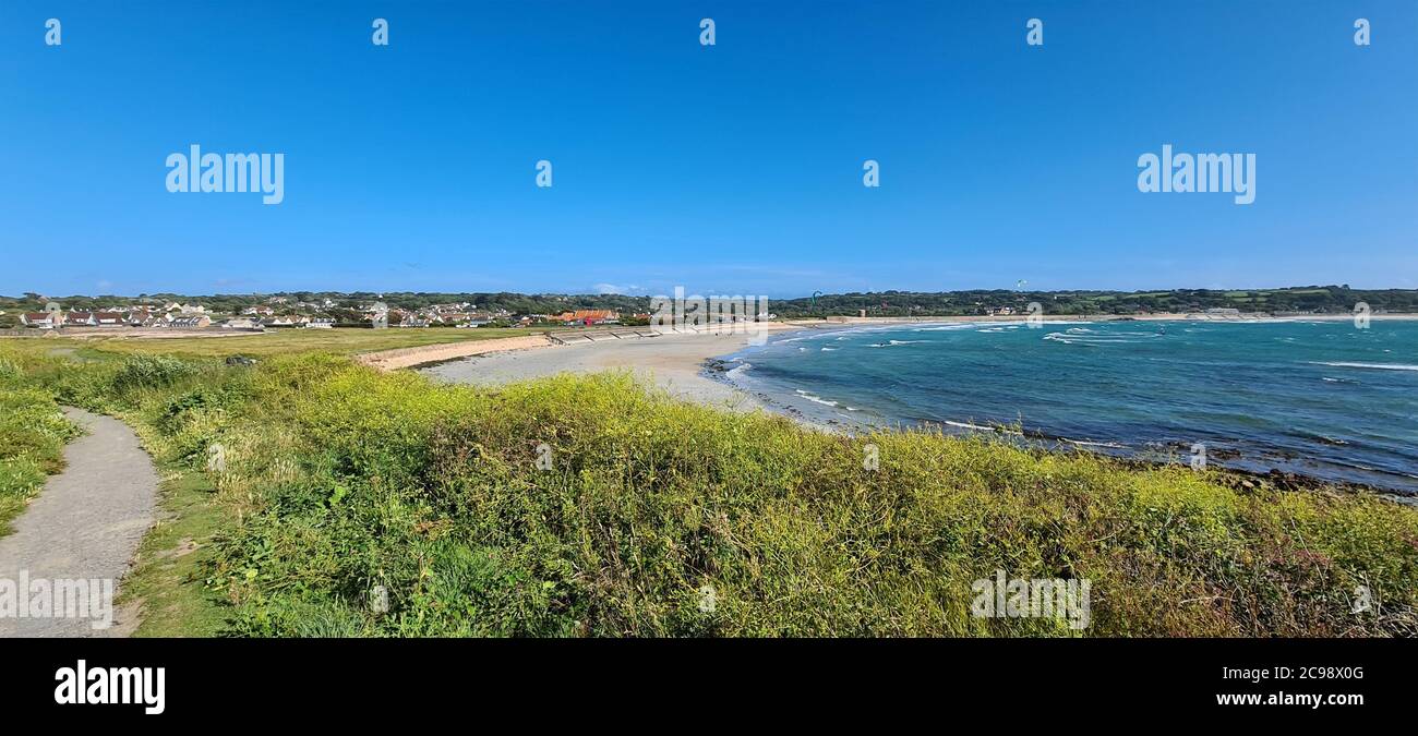 Vazon Bay, Guernsey Channel Islands Foto Stock