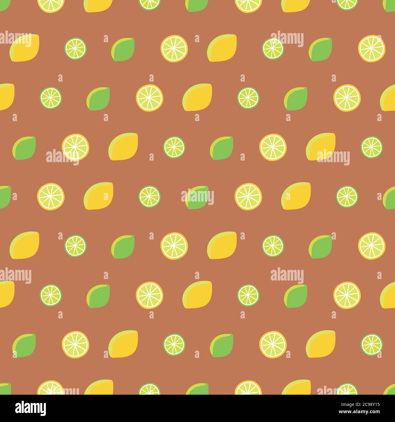 modello vettoriale senza giunture di limoni e limoni Illustrazione Vettoriale