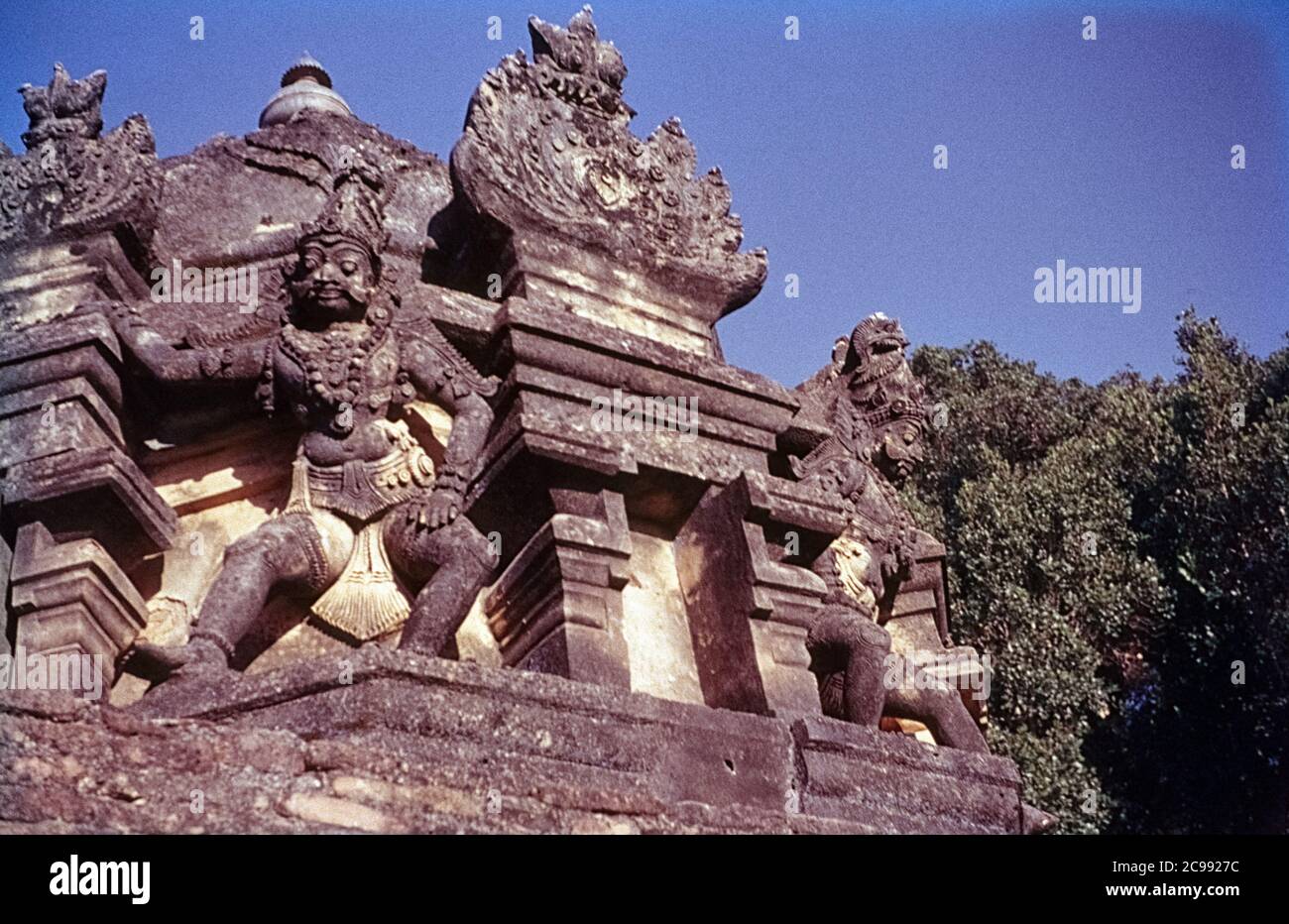 Particolare di un tempio a Neyveli, Tamil Nadu, India, 1961/1962 Foto Stock