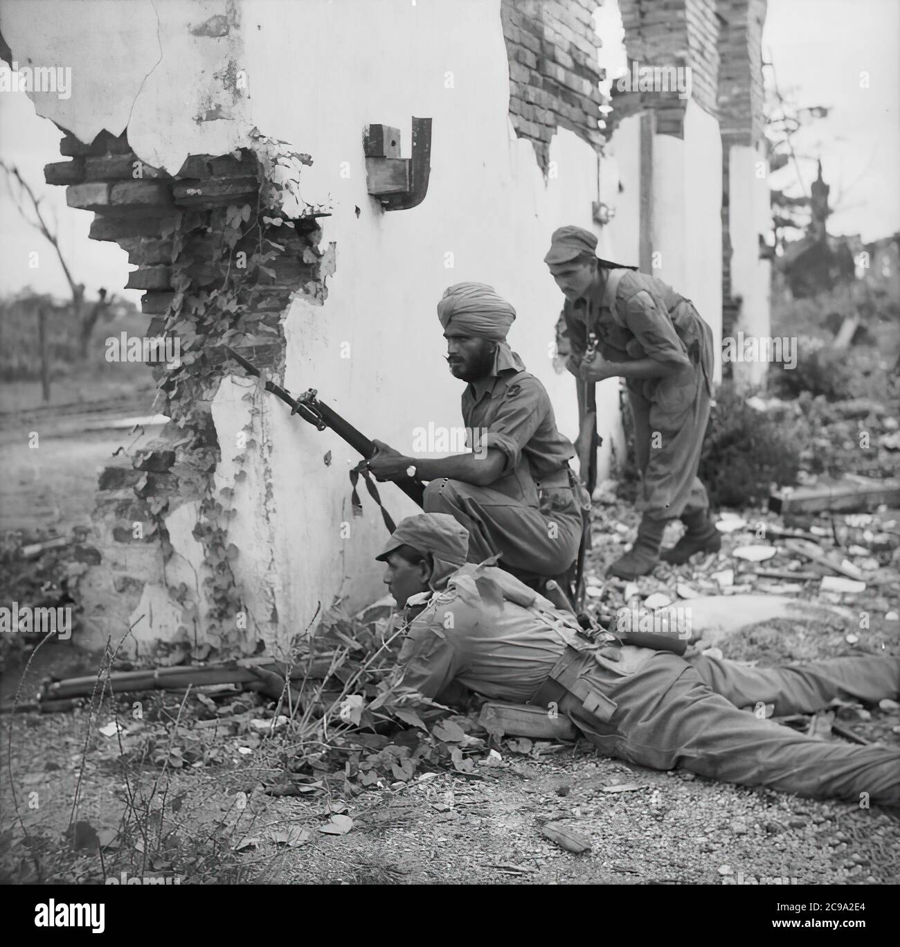 La seconda battaglia mondiale della Birmania Foto Stock