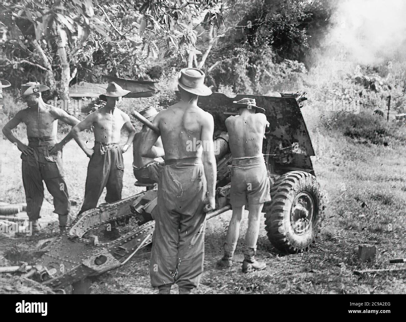 La seconda battaglia mondiale della Birmania Foto Stock