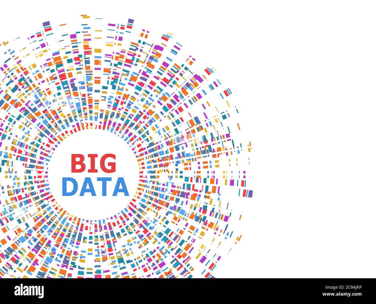 Infografica sui big data. DNA Test, Barcoding, Genom Map Architecture. Test genetico della struttura delle molecole. Illustrazione della sequenza della Genealogia Illustrazione Vettoriale