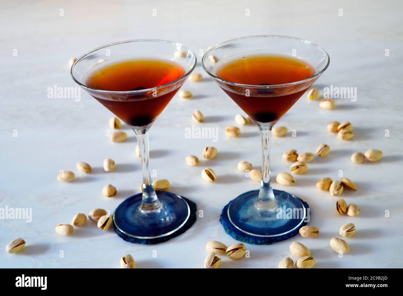 Manhattan con Whiskey, Bourbon o Rye Foto Stock
