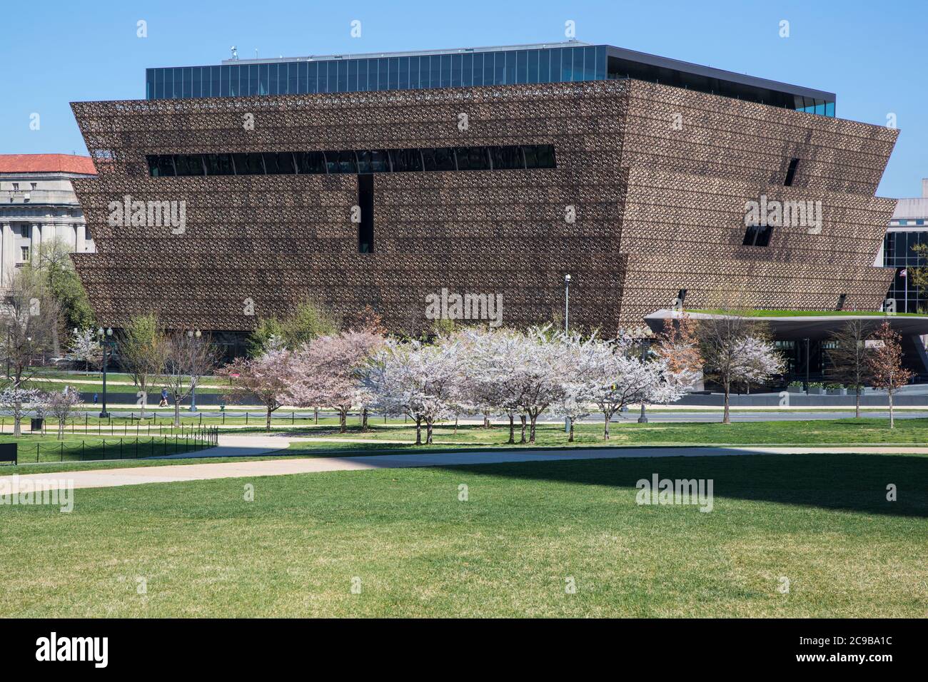 Washington DC, Stati Uniti. National Museum of African American History and Culture, un museo della Smithsonian Institution. Aperto a settembre 2016. Foto Stock