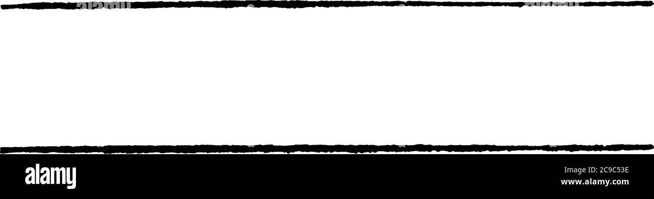 Un diagramma in cui sono mostrate due linee parallele, un disegno di linee vintage o un'illustrazione dell'incisione. Illustrazione Vettoriale