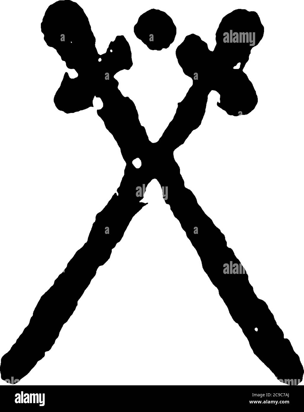 La porcellana è un materiale fictile intermedio tra il vetro e la ceramica, essendo formato da due sostanze, fusibili e infusibili, disegno di linea d'annata o. Illustrazione Vettoriale