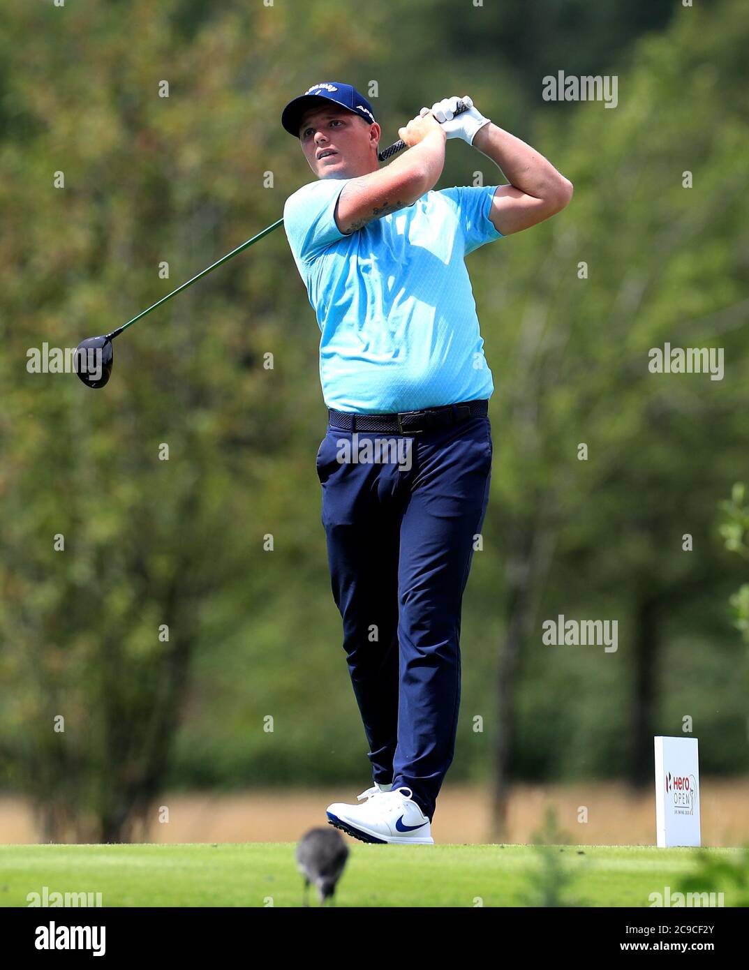 England's Callum Shinkwin durante il primo giorno dell'Hero Open al Forest of Arden Marriott Hotel and Country Club, Birmingham. Foto Stock