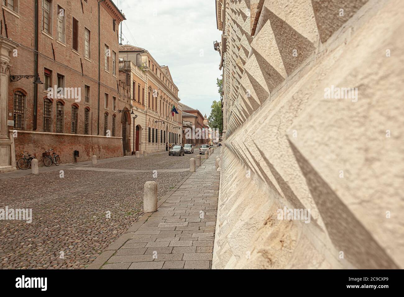 Palazzo dei Diamanti a Ferrara in Italia Foto Stock