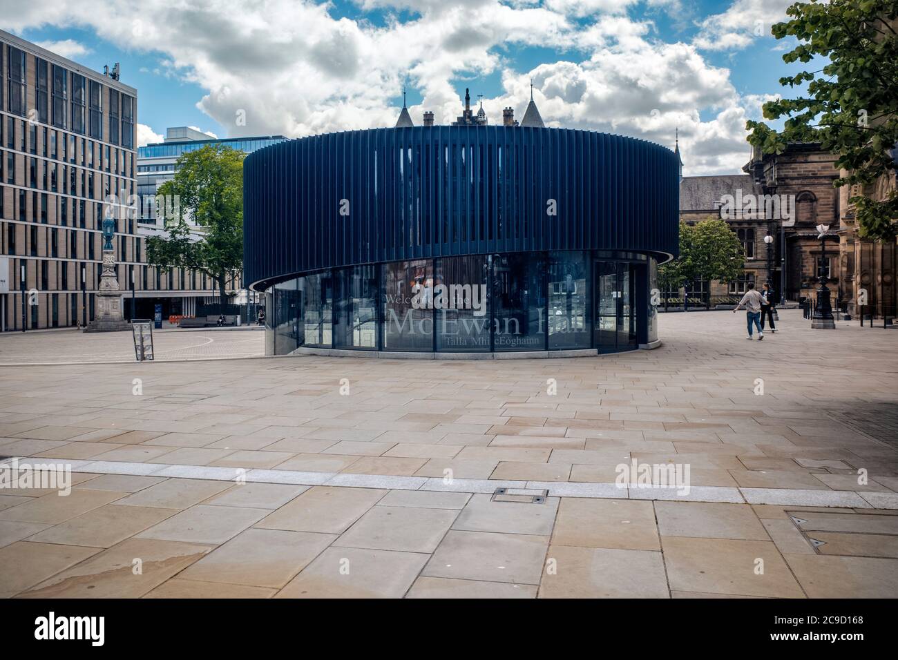 Ingresso alla McEwan Hall, Edimburgo, Scozia, Regno Unito. Foto Stock