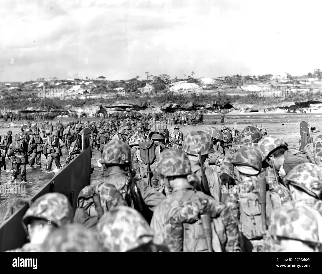 La sanguinosa e lunga battaglia di OKINAWA in Giappone nel 1945. La