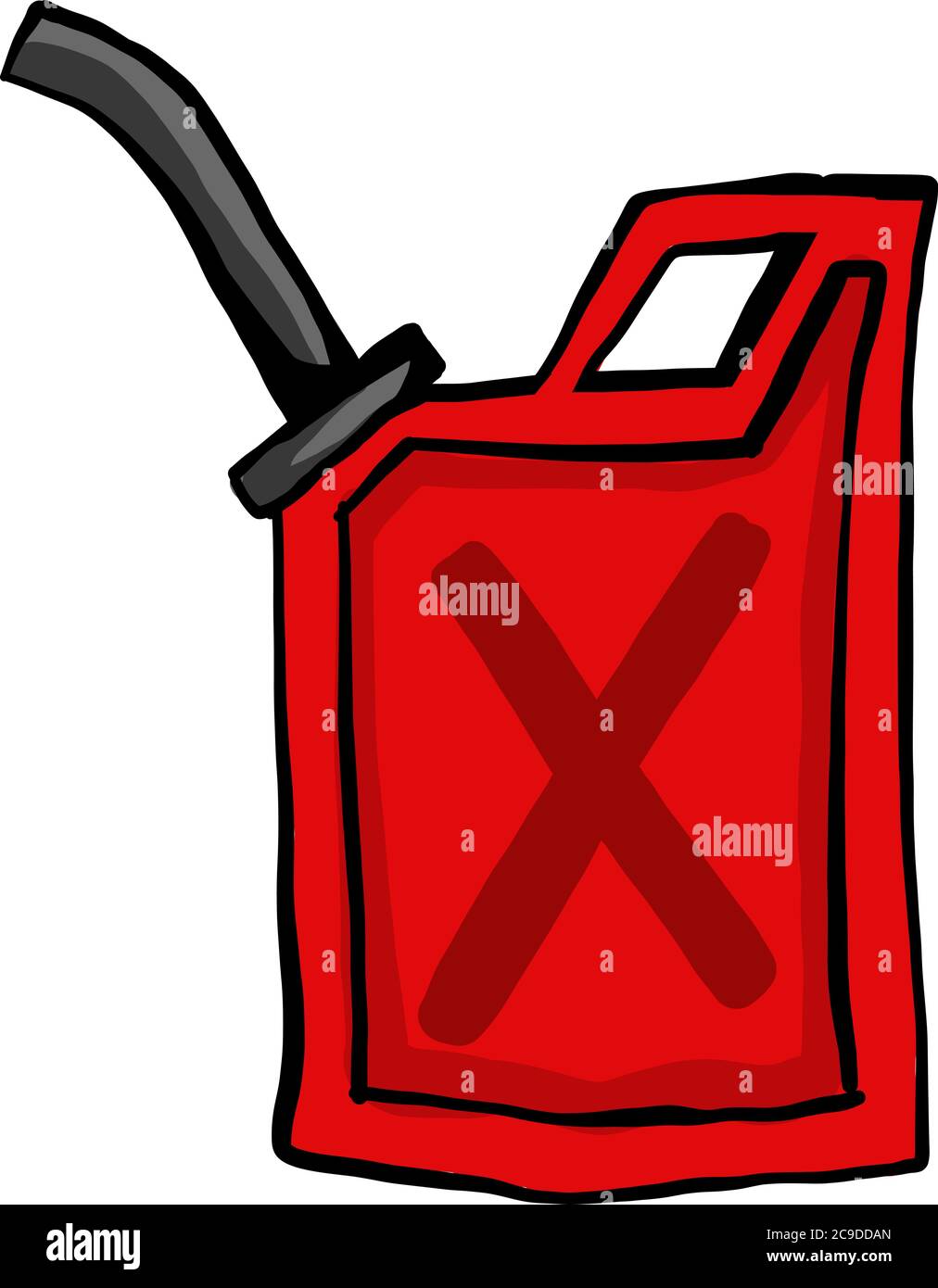 Bombola di gas, illustrazione, vettore su sfondo bianco Illustrazione Vettoriale