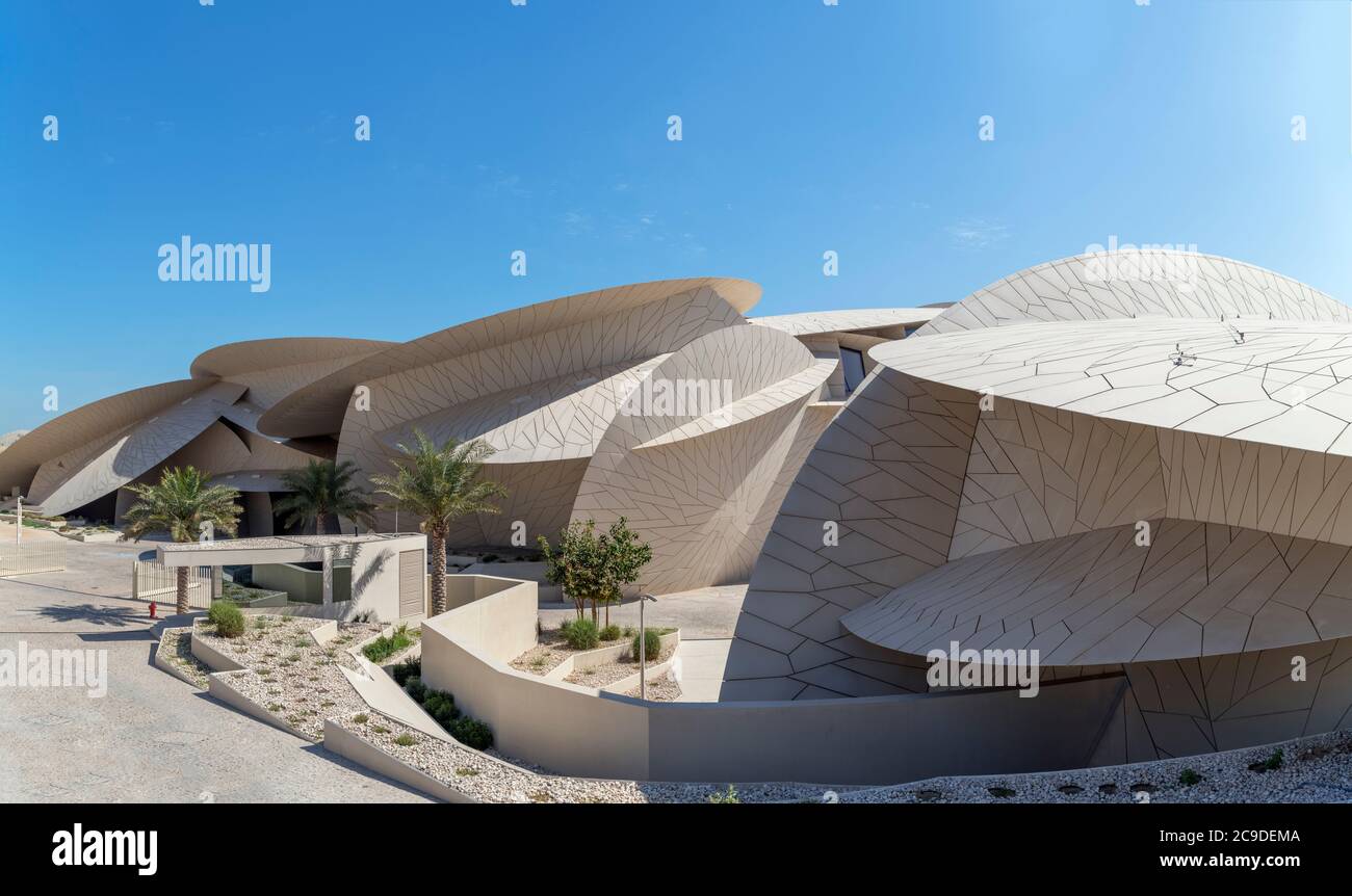 Il Museo Nazionale del Qatar, Doha, Qatar, Medio Oriente Foto Stock