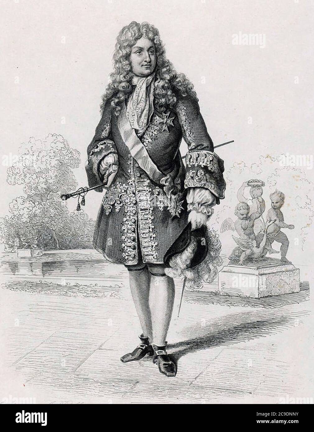 PHILIPPE II, Duca d'Orléans (1674-1723) membro della famiglia reale francese Foto Stock