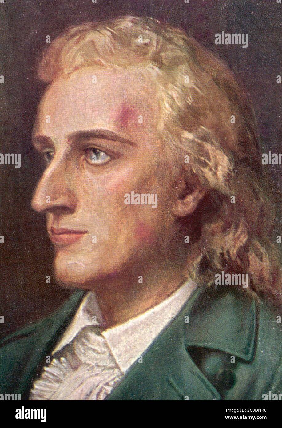 FRIEDRICH SCHILLER (1759-1805) poeta tedesco, drammaturgo, filosofo Foto Stock