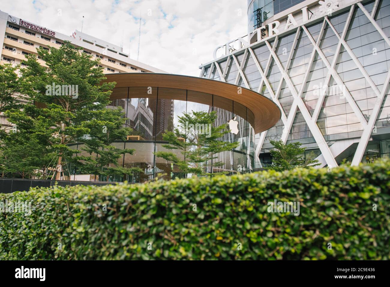 Negozio Apple nel mondo centrale di Bangkok, Thailandia Foto Stock