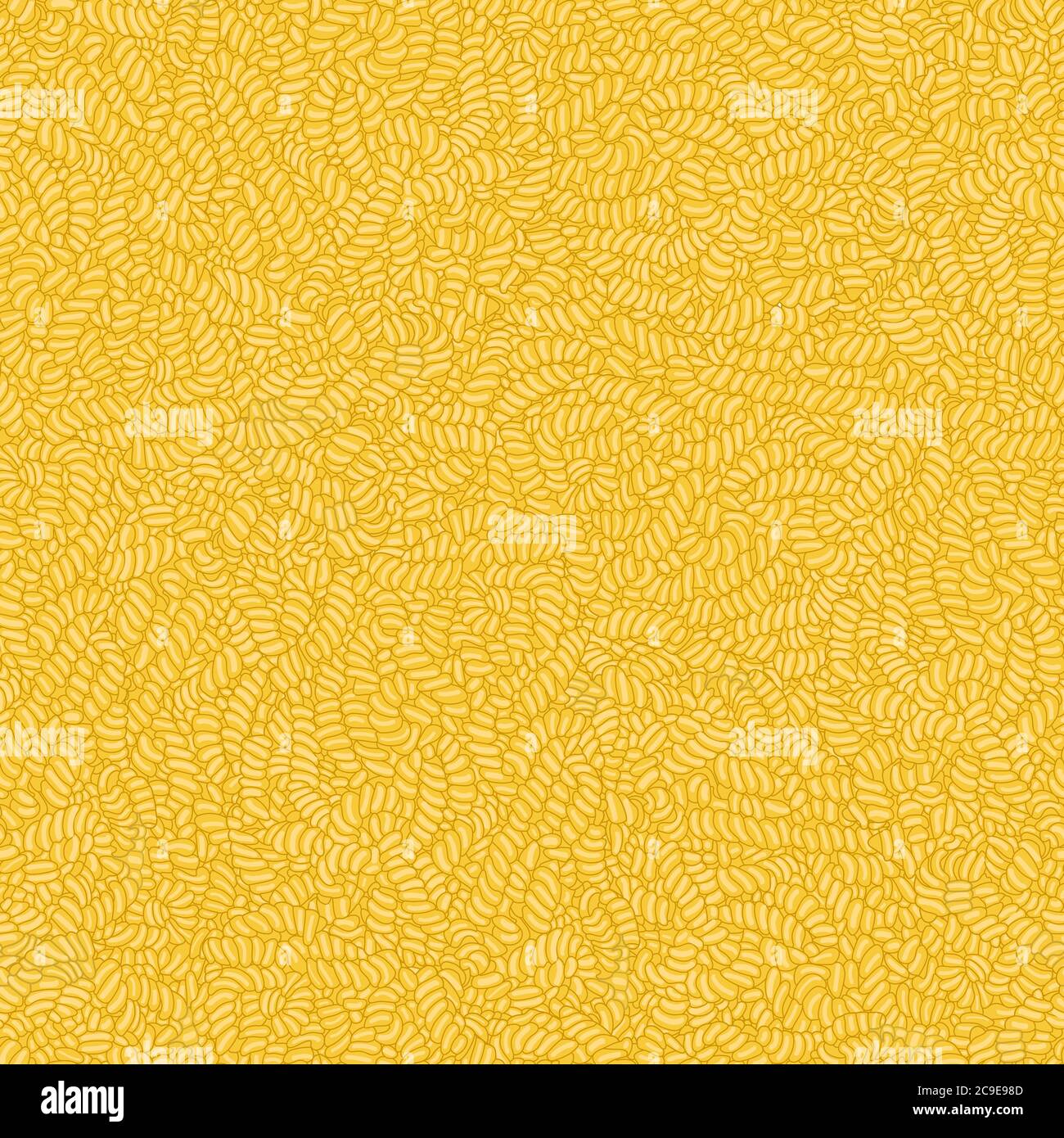 Modello vettoriale senza cuciture di deliziosa Fusilli Pasta Illustrazione Vettoriale
